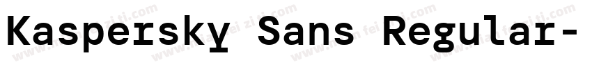 Kaspersky Sans Regular字体转换